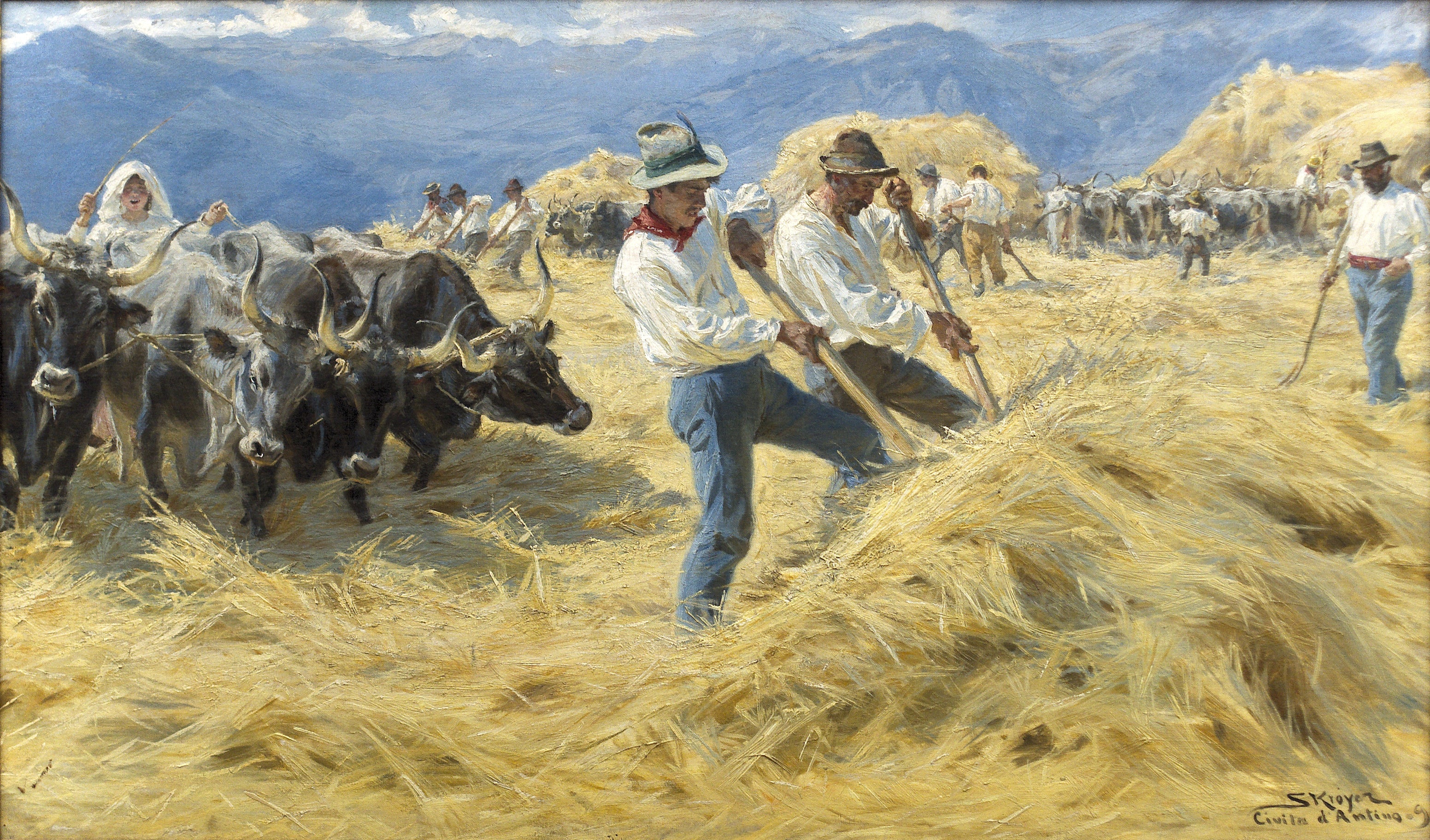Slag i Abruzzo. Cività d'Antino - Peder Severin Krøyer