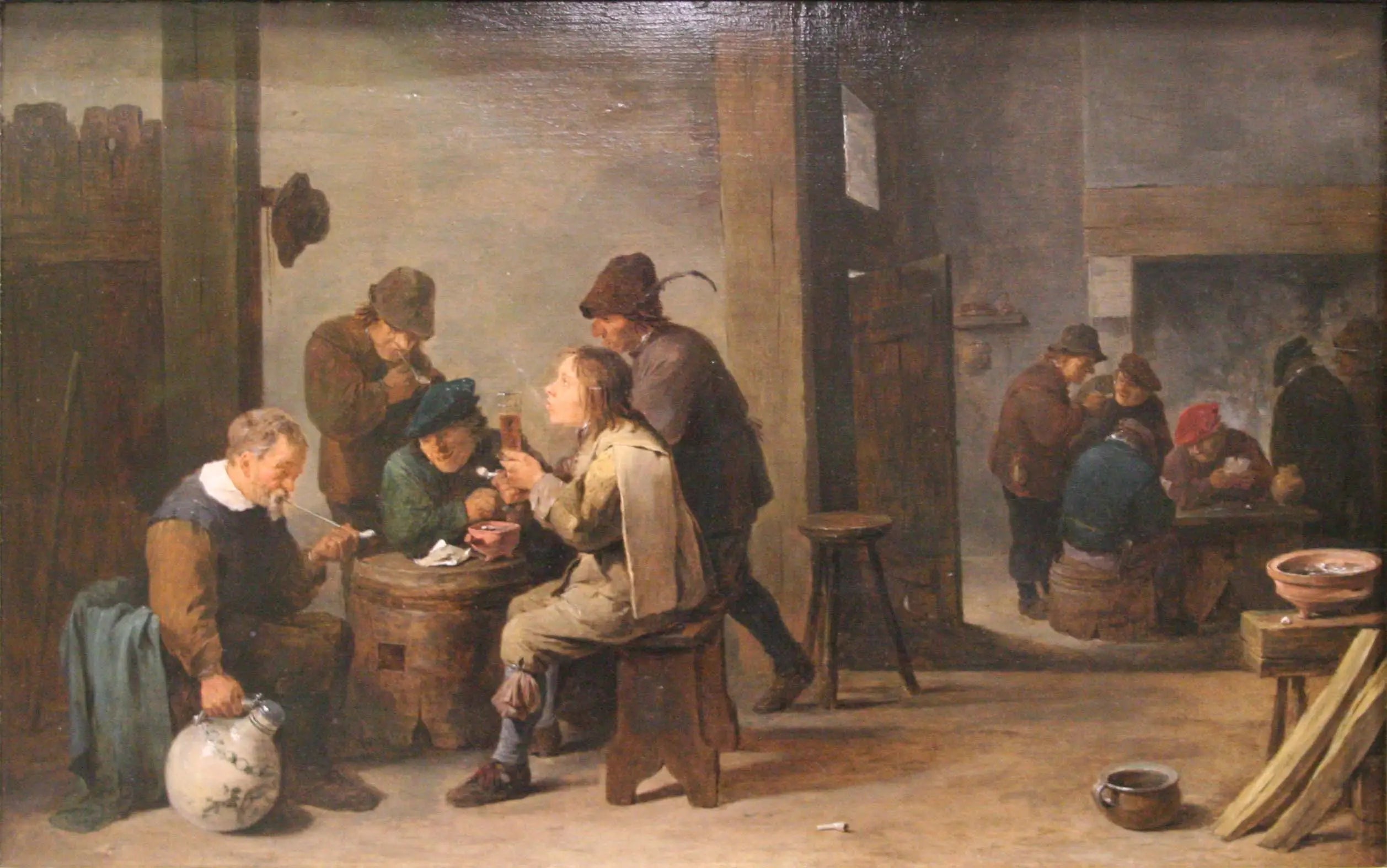 Tabagie (Les amusements des matelots) - David Teniers le Jeune - Alpha Reproduction