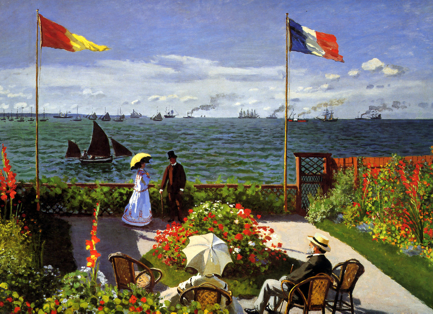 Terrasse i Sainte-Adresse - Claude Monet