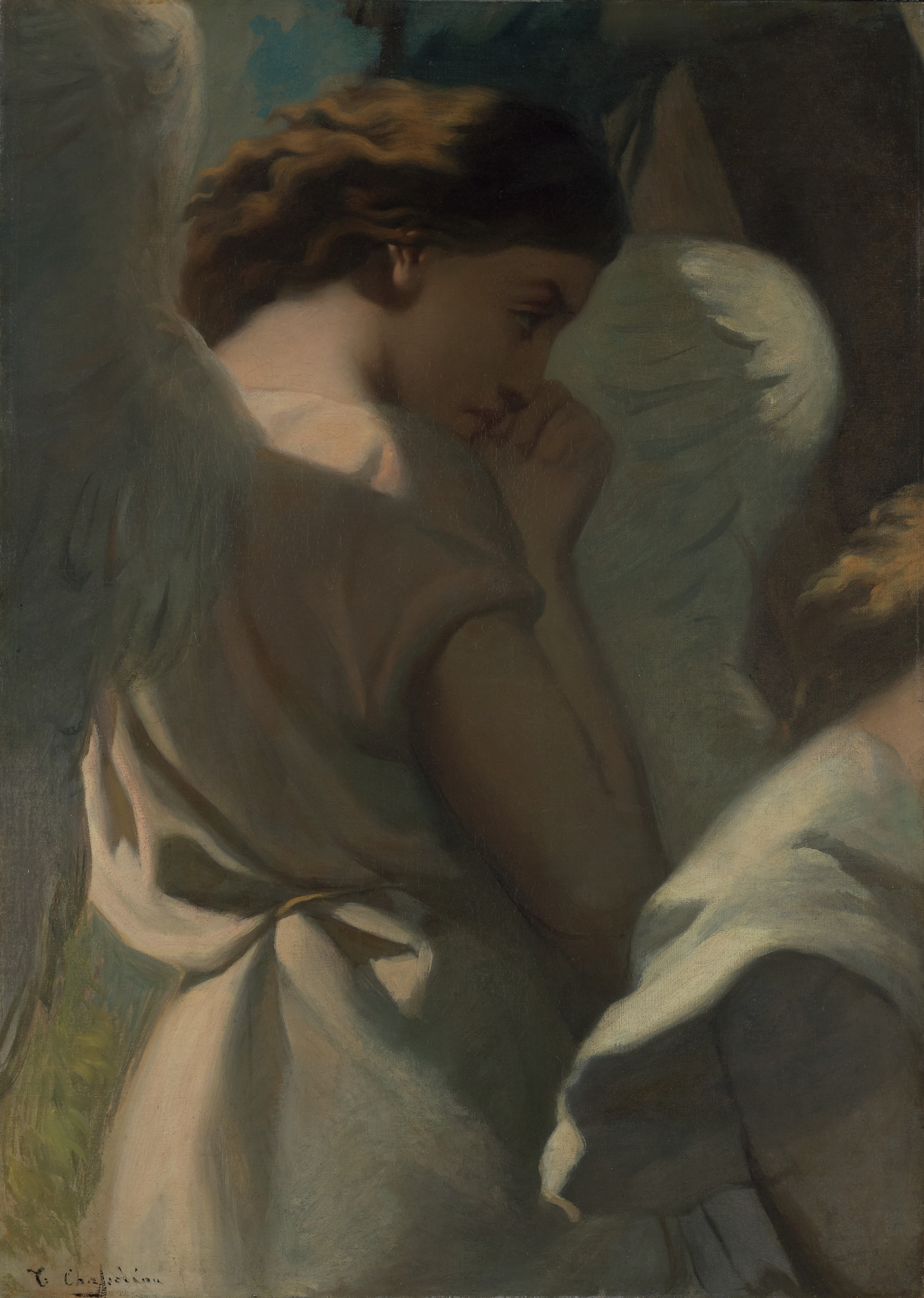 Un ange priant dans le jardin des oliviers - Théodore Chassériau - Alpha Reproduction