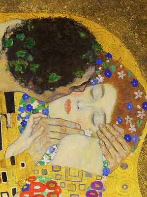 💋 Kyssen (Detalje IV) – Gustav Klimt (1907-1908)