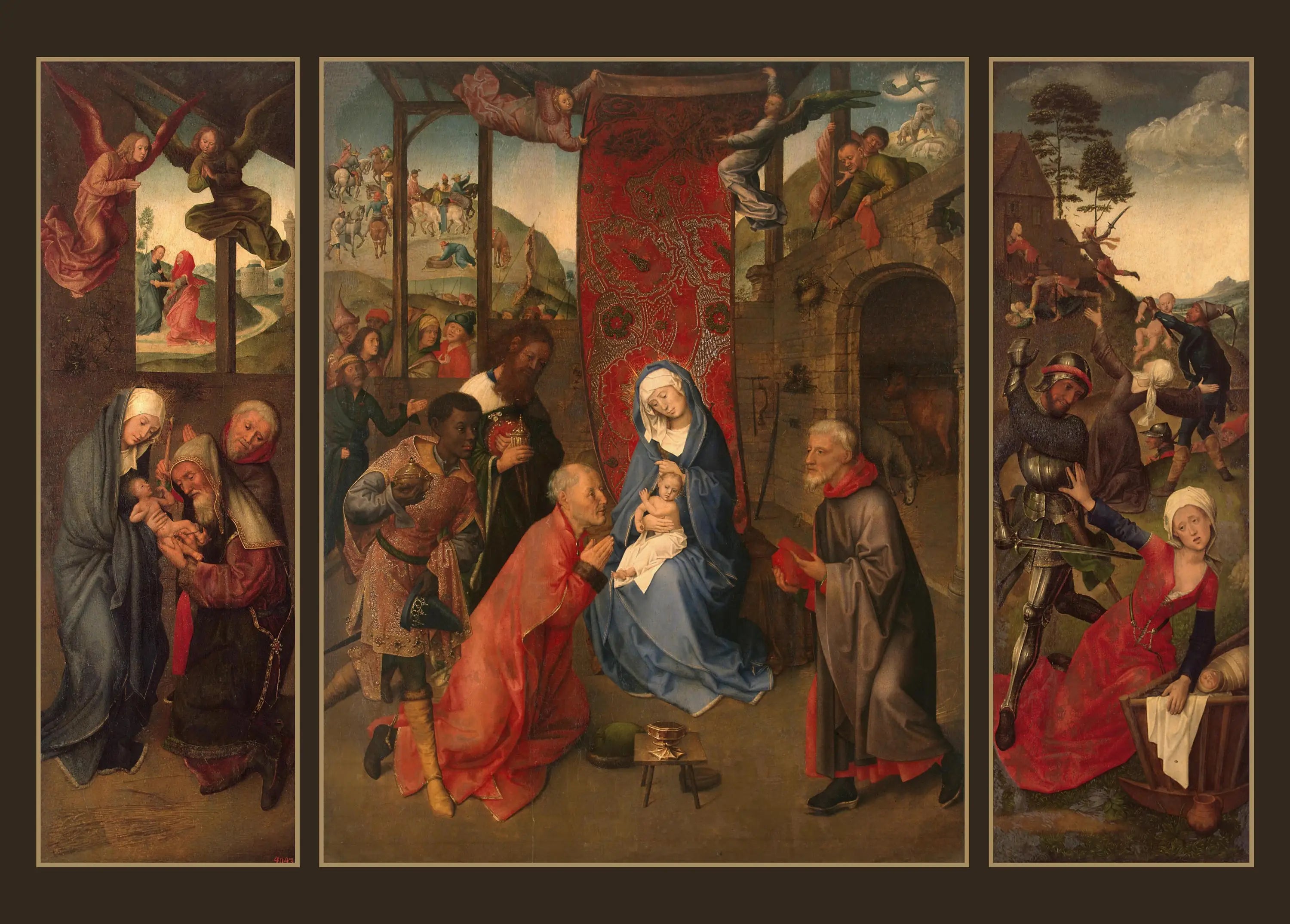 Adoration des Mages (Triptyque) - Hugo van der Goes - Alpha Reproduction