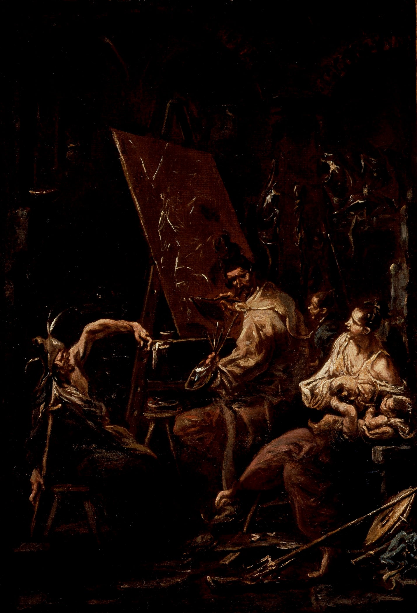 L'atelier de l'artiste - Alessandro Magnasco image 1 copie de tableau peinte à la main
