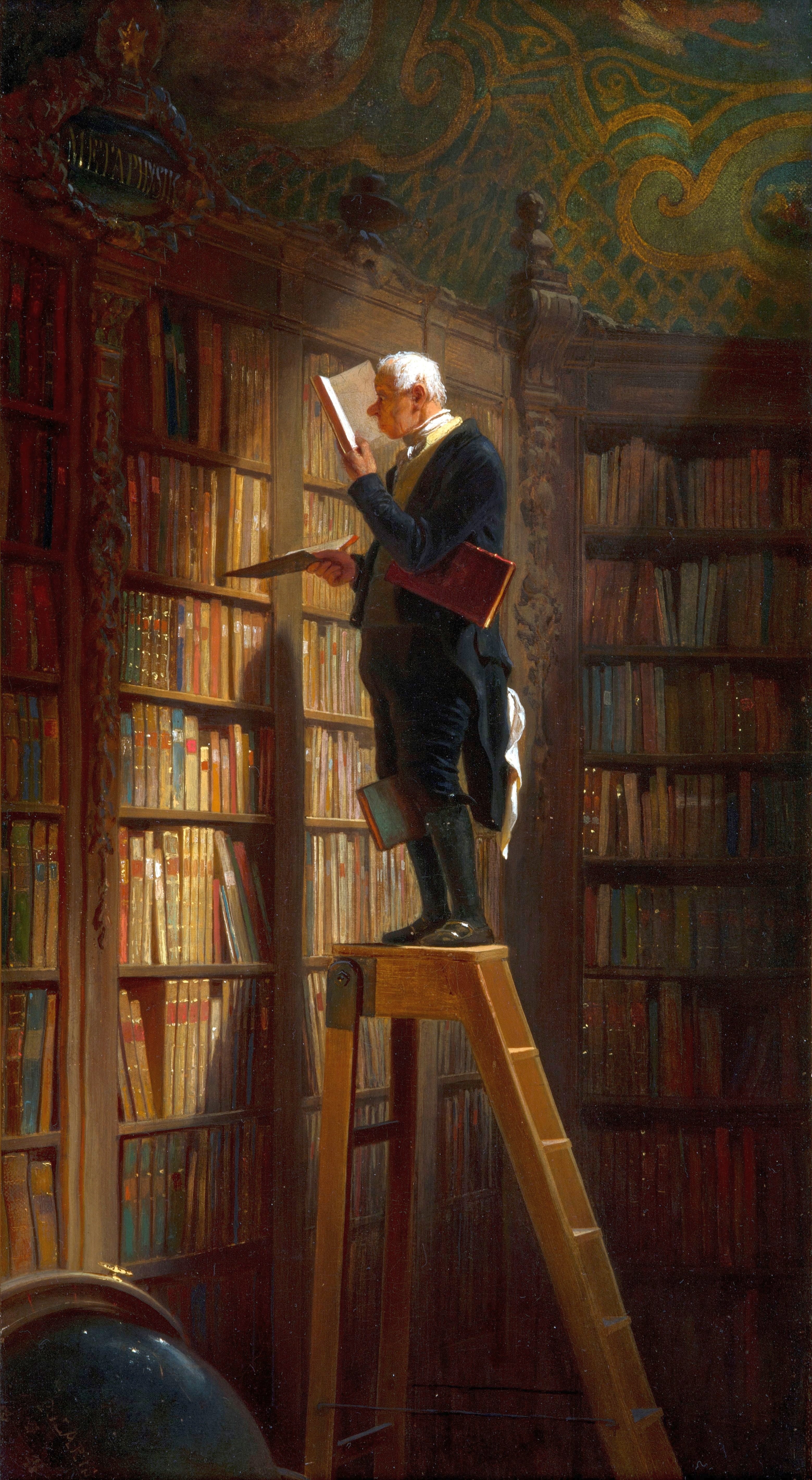 Bibliotekarens rotte - Carl Spitzweg