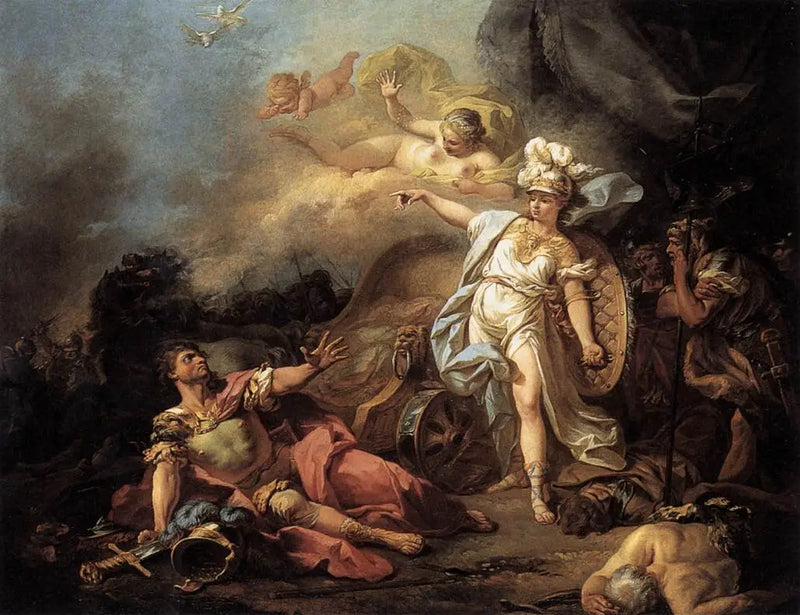 Kamp mellem Mars og Minerva - Jacques-Louis David