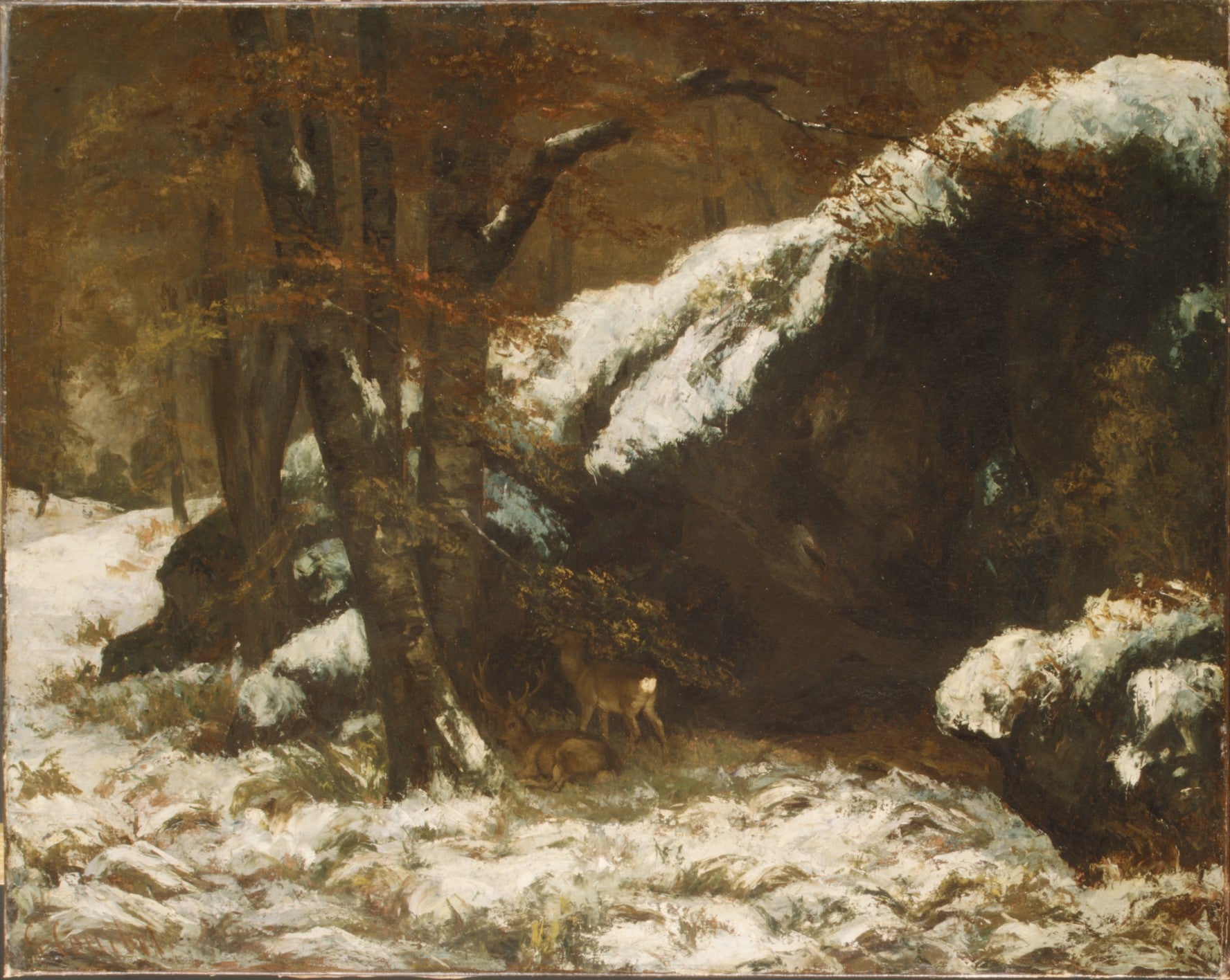 Le cerf - Gustave Courbet
