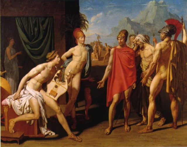 Achille modtager Agamemnons ambassadører - Jean-Auguste-Dominique Ingres