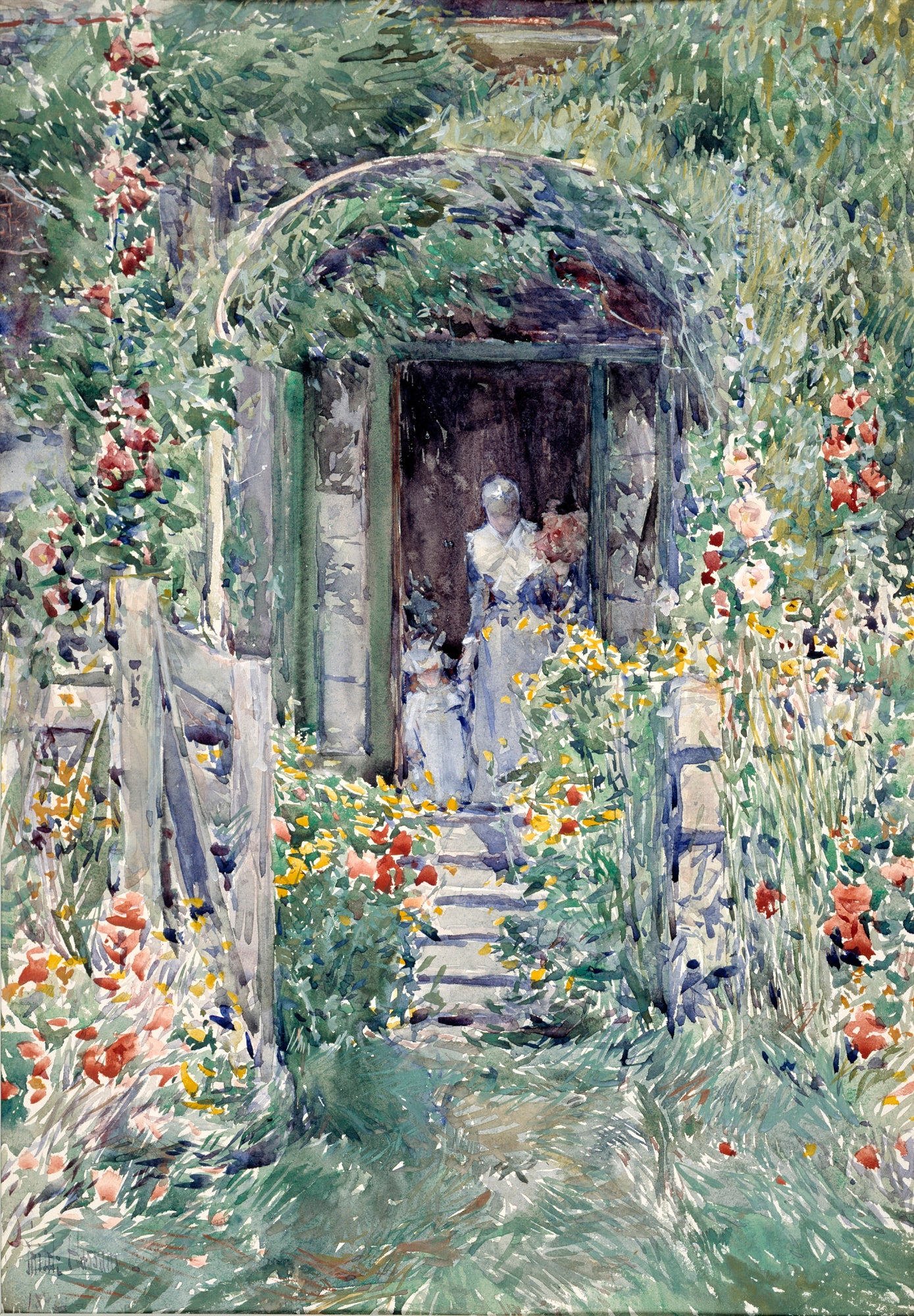 Le jardin dans sa gloire - Childe Hassam