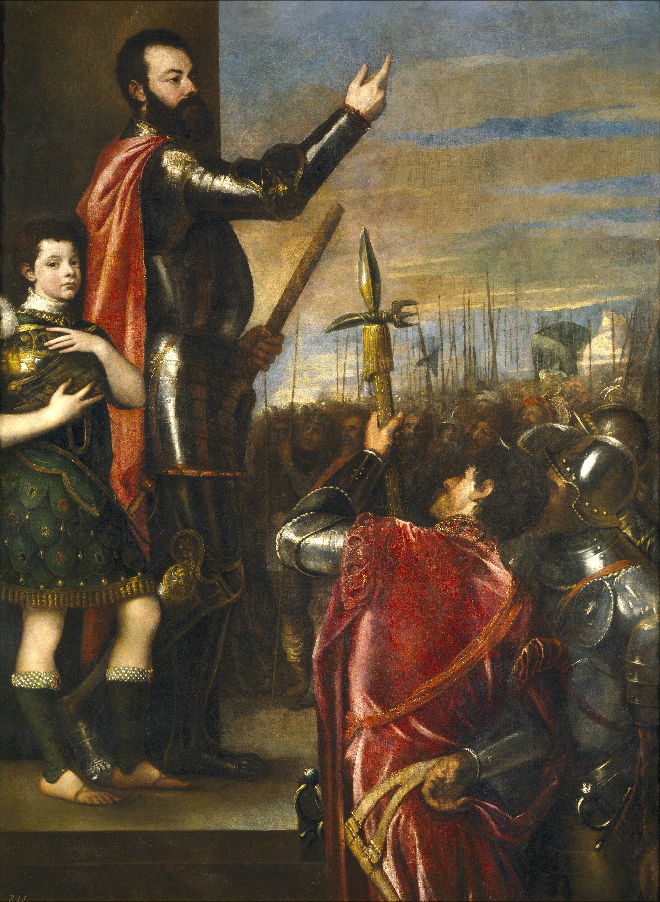 Allocution d'Alphonse d'Avalos - Titian