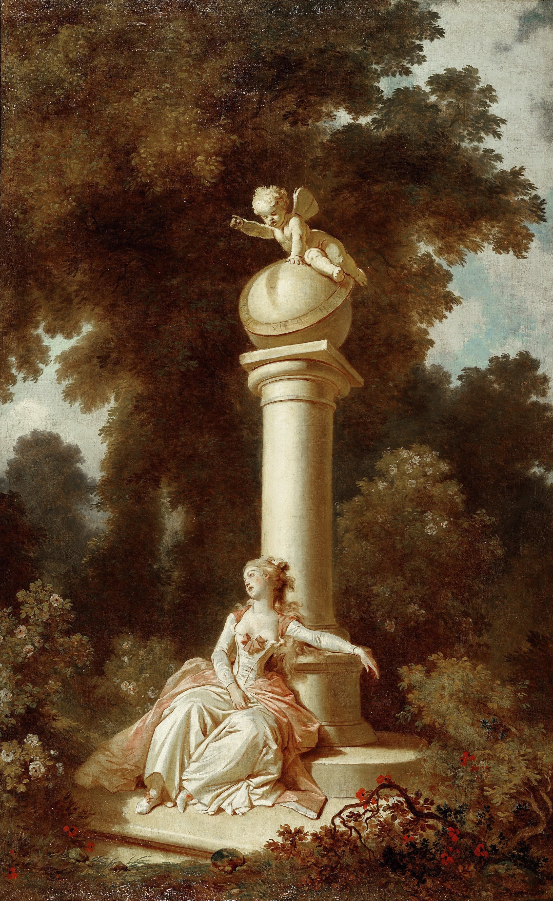 Les Progrès de l'amour : Rêverie - Jean-Honoré Fragonard