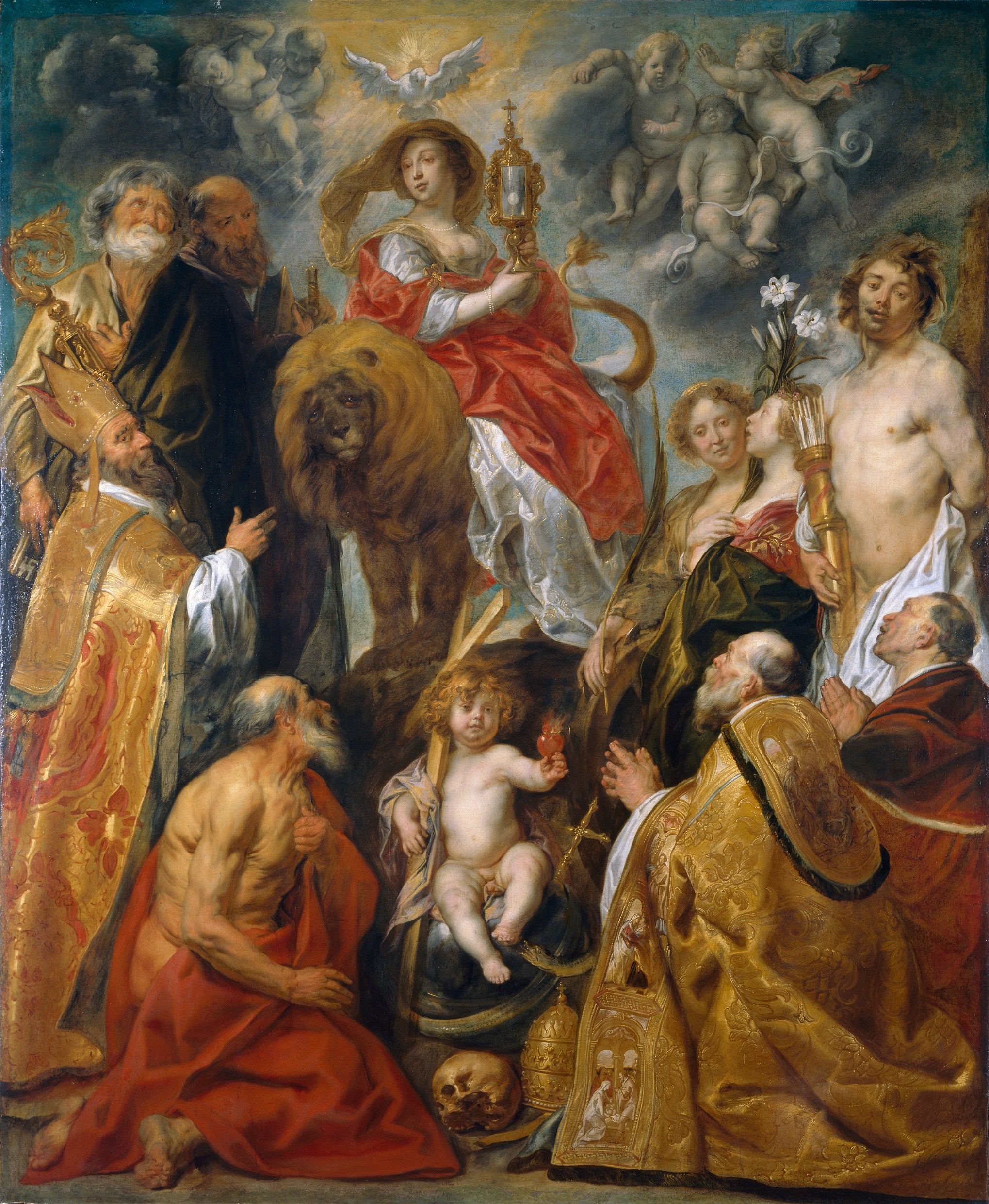 La vénération de l'Eucharistie - Jacob Jordaens1
