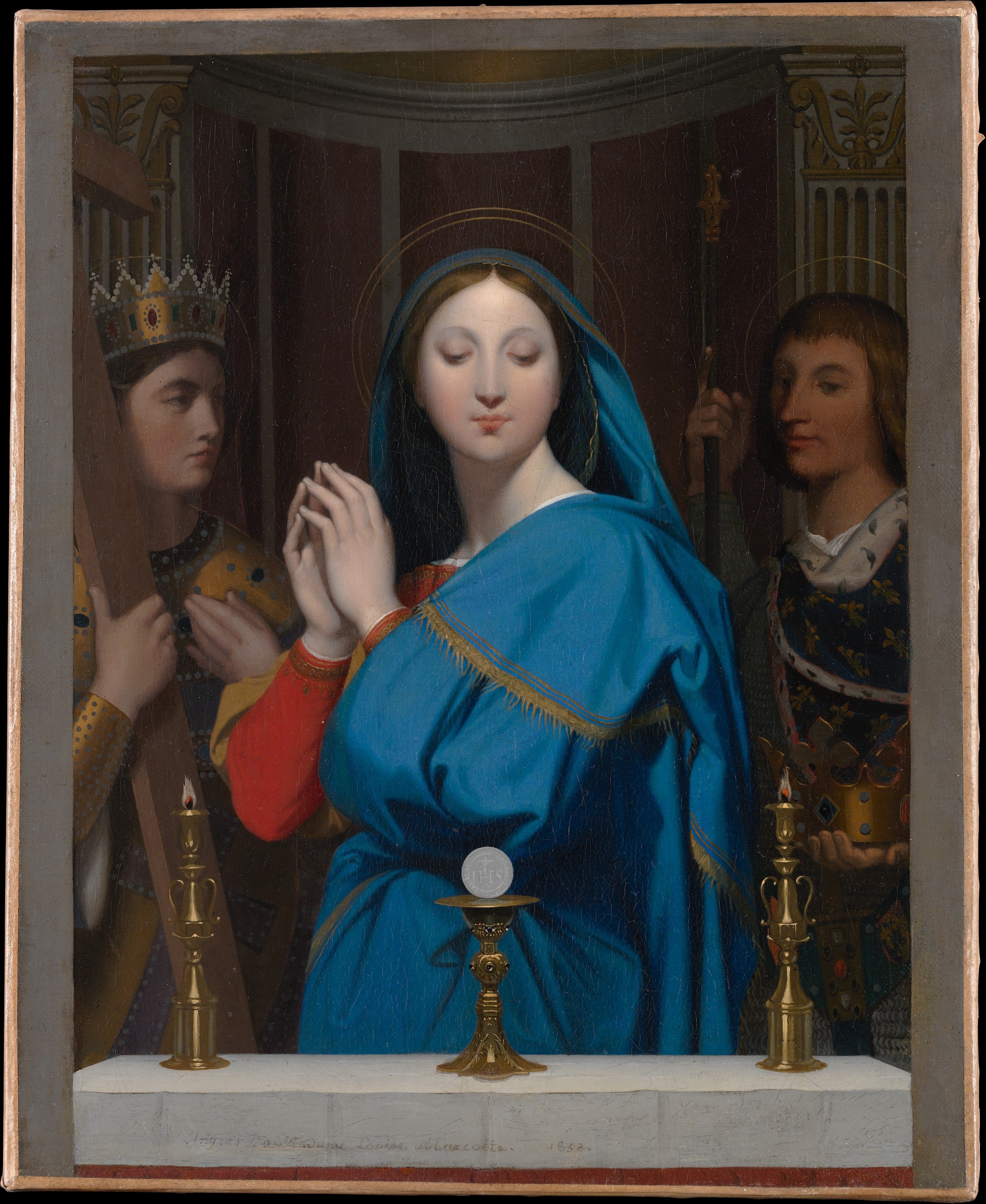 Jomfruen tilbedende hostien - Jean-Auguste-Dominique Ingres