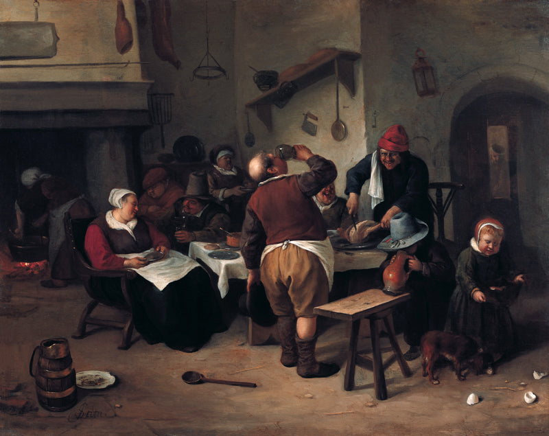 La cuisine grasse - Jan Steen