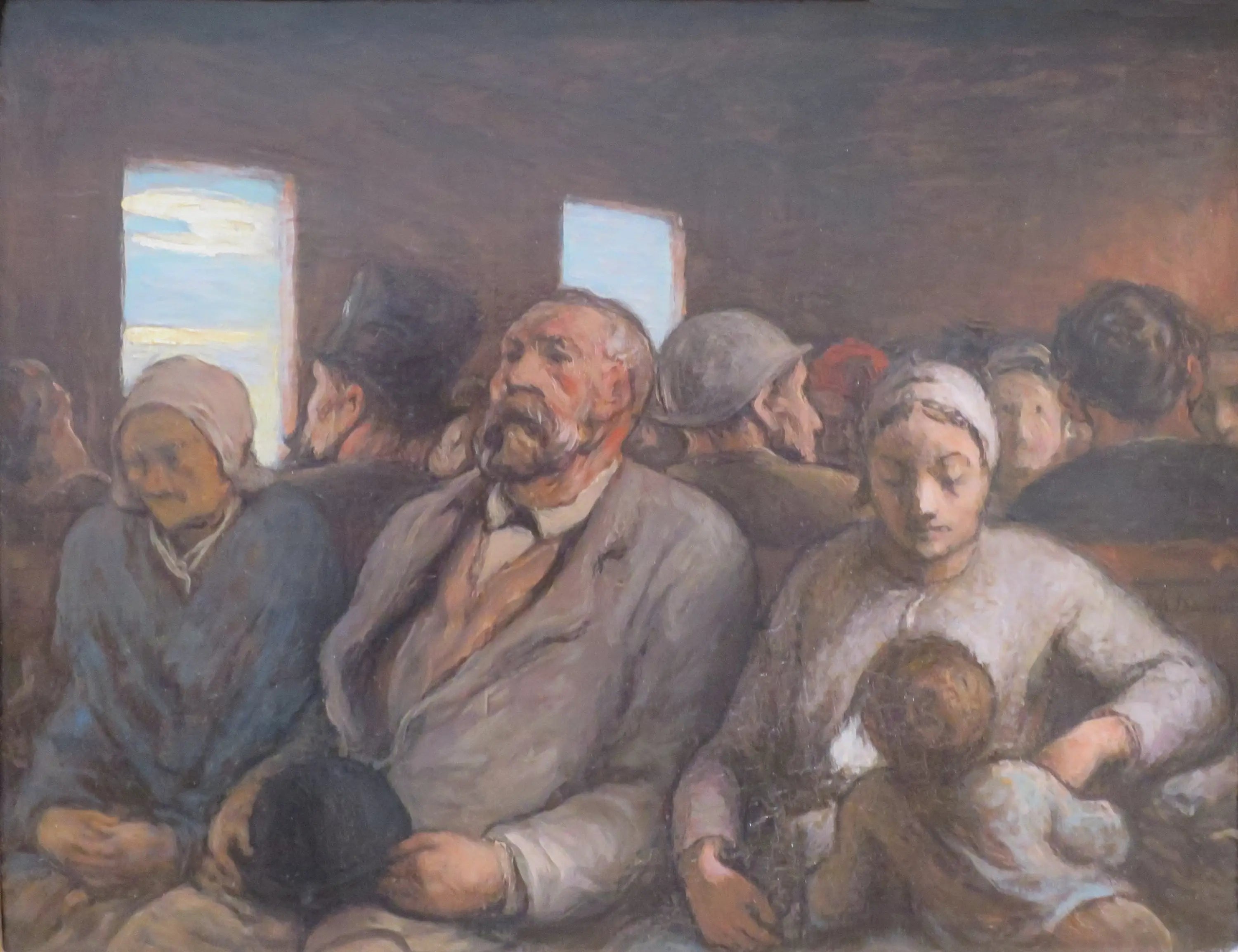 Un Wagon de troisième classe - Honoré Daumier - Alpha Reproduction