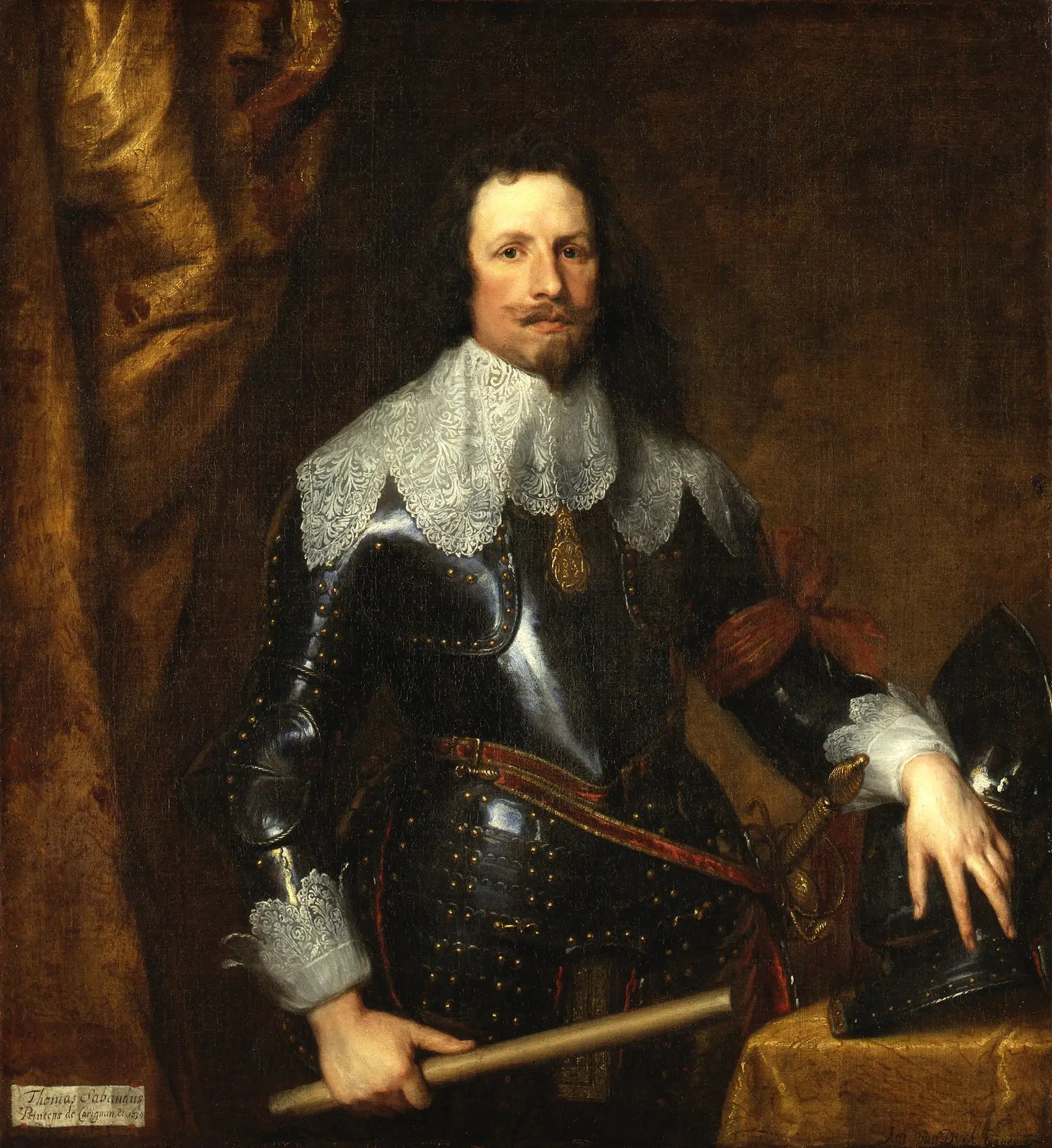 Portrait de Tomaso di Savoia-Carignano - Antoine van Dyck - Alpha Reproduction