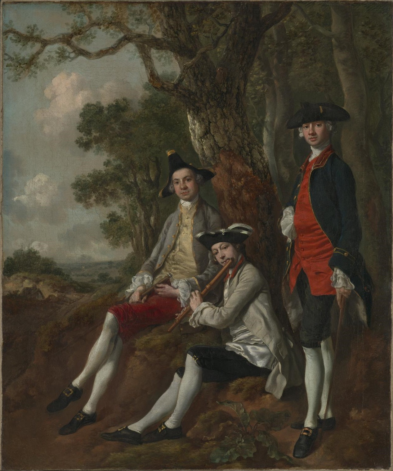 Peter Darnell Muilman, Charles Crokatt et William Keable dans un paysage - Thomas Gainsborough