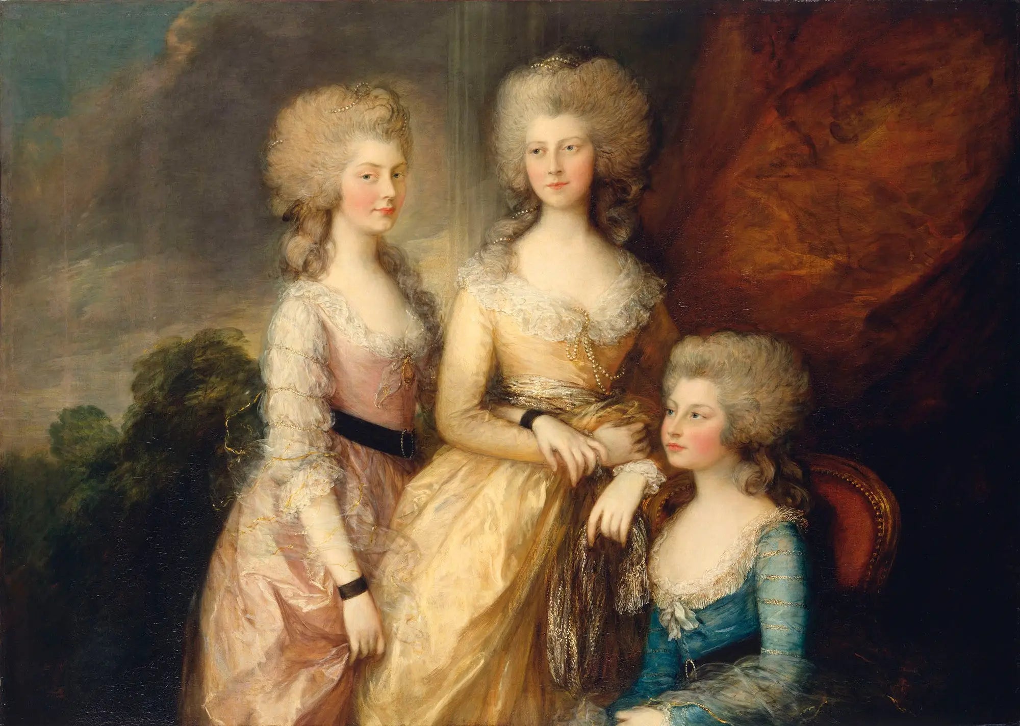 Les Trois Princesses aînées - Thomas Gainsborough - Alpha Reproduction