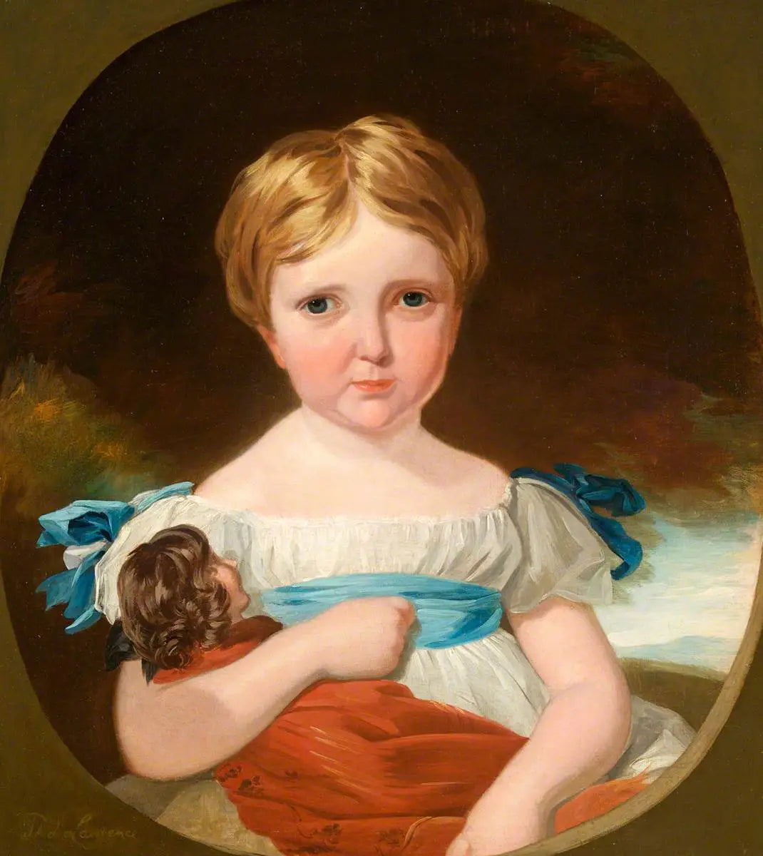 Portrait d’un enfant avec une poupée - Thomas Lawrence - Alpha Reproduction