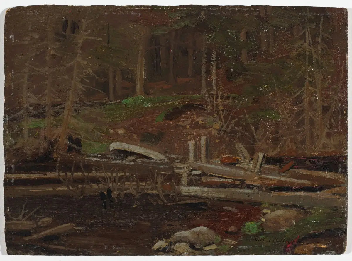 Vieux barrage de bois parc Algonquin - Tom Thomson - Alpha Reproduction