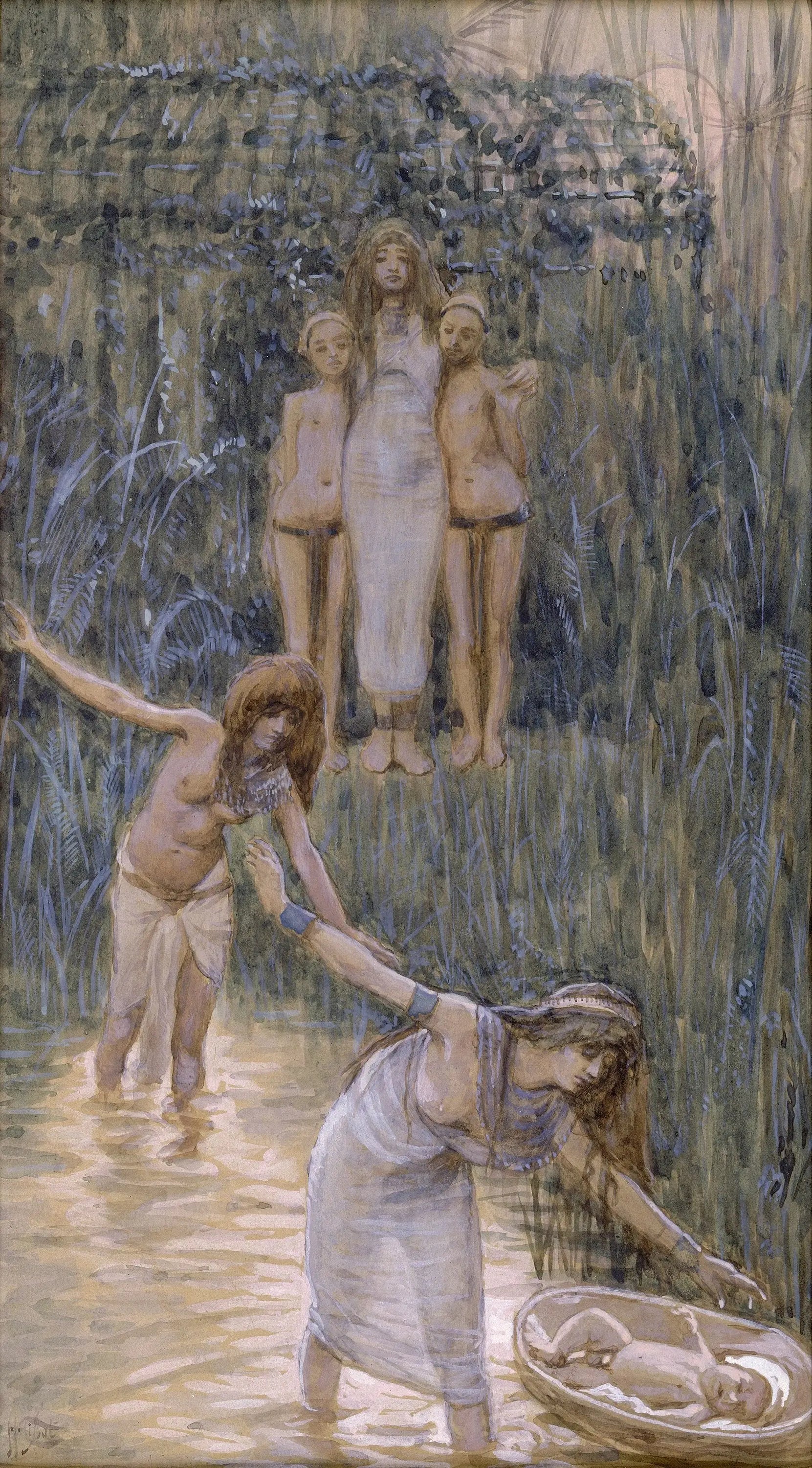 La fille de Pharaon fait venir Moïse - James Tissot - Alpha Reproduction
