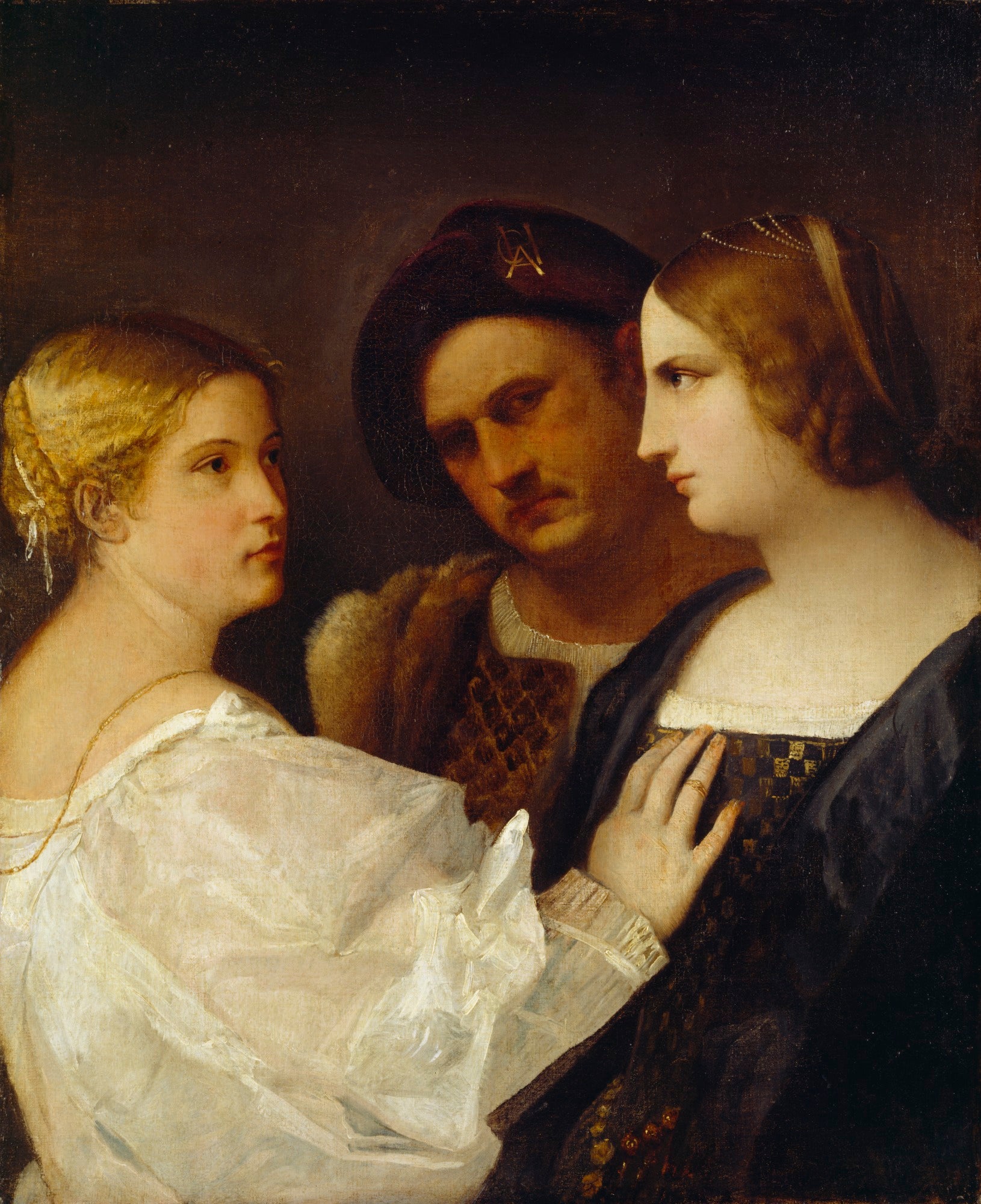 triple portrait ’Jalousie’ - Sebastiano del Piombo - Alpha Reproduction