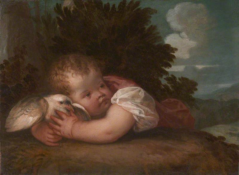 Un garçon avec un oiseau - Titian
