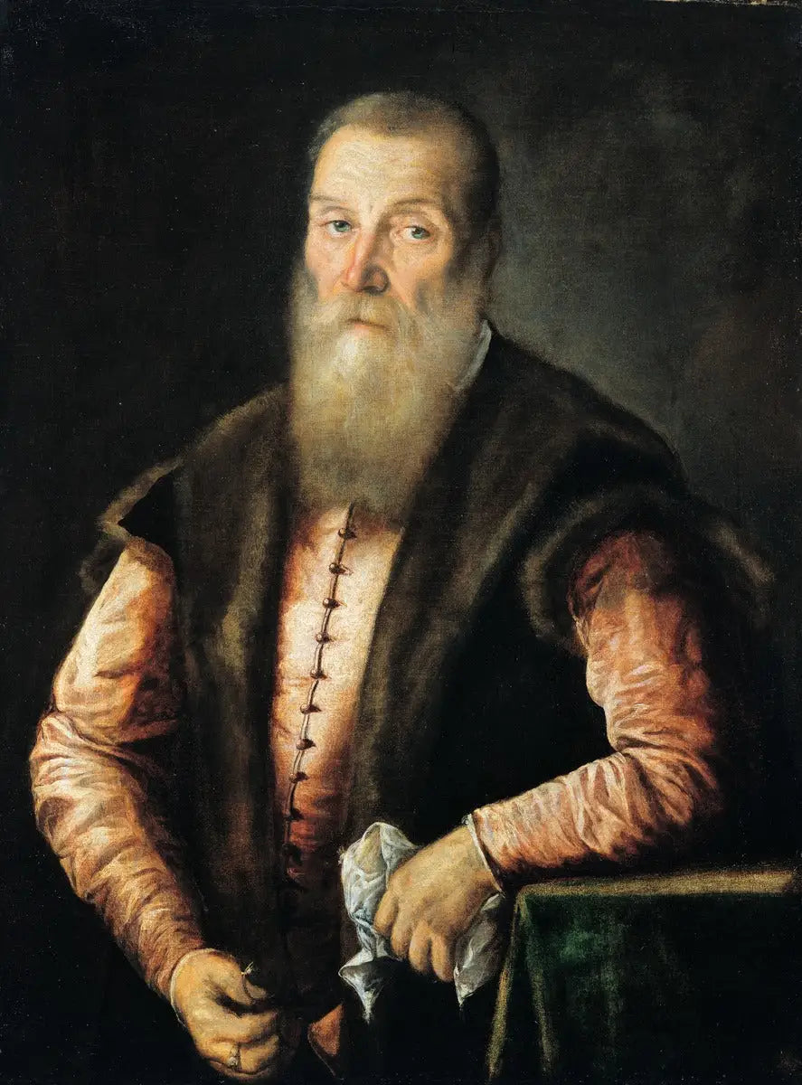 Portrait d’un homme barbu - Titian - Alpha Reproduction