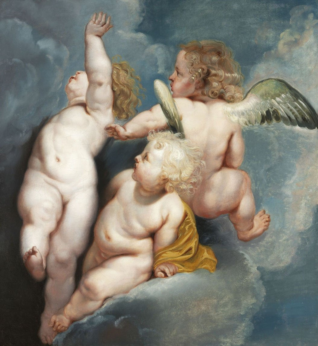 Trois anges planant - Peter Paul Rubens