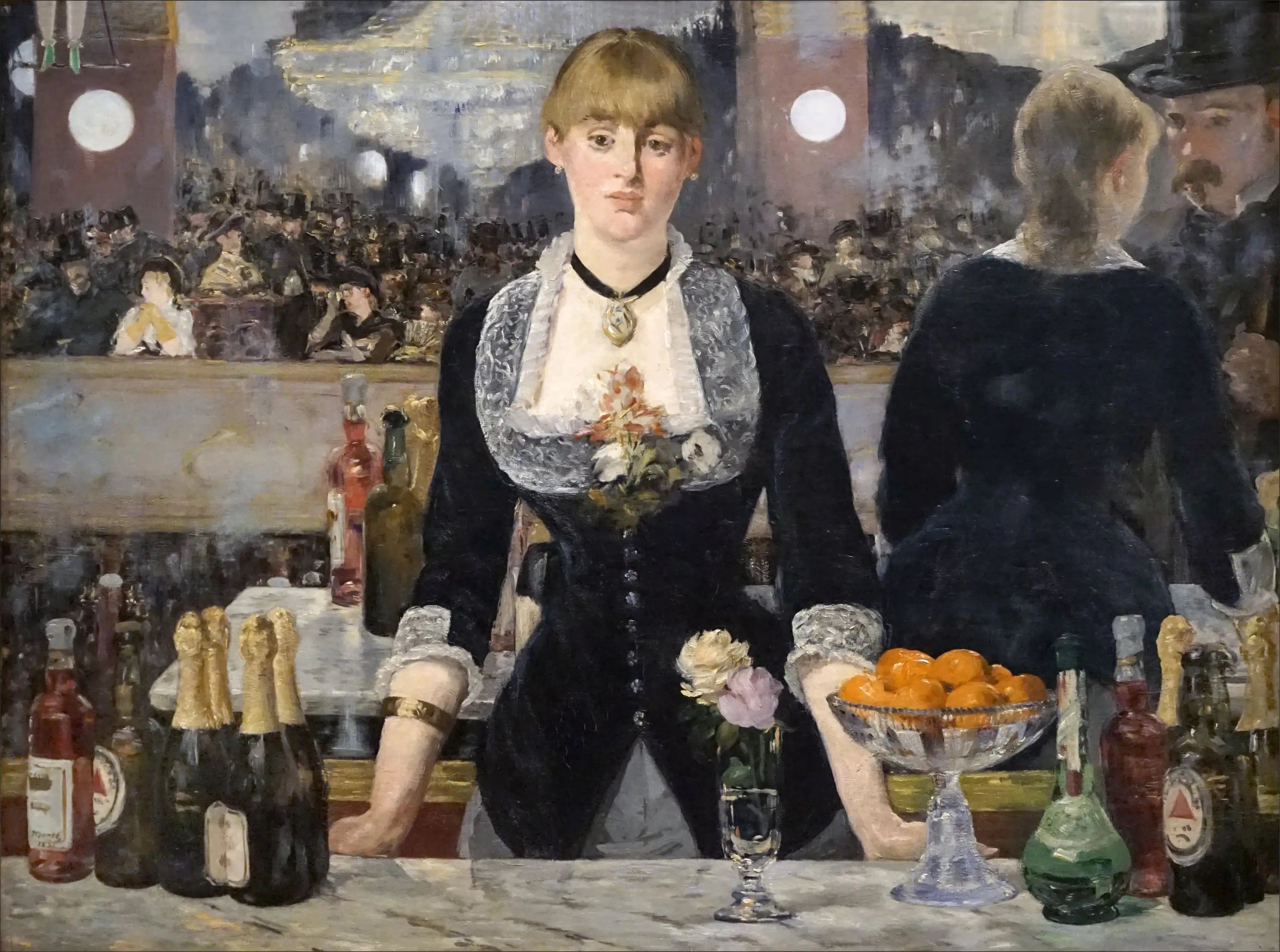 Reproduction du tableau « Un bar aux Folies Bergère - Édouard Manet » par Alpha Reproduction en peinture à l’huile