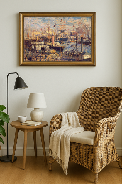 🚢 Le Grand Quai au Havre – Claude Monet (1874)