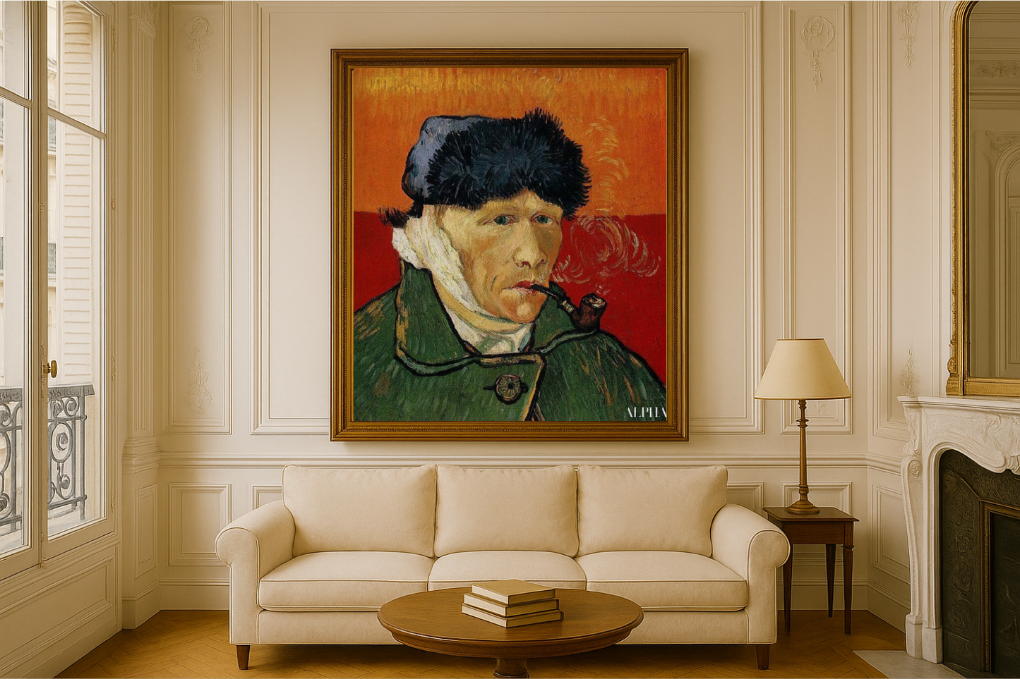 🖼️ Selvportræt med forbundet øre og pibe – Vincent van Gogh (1889)