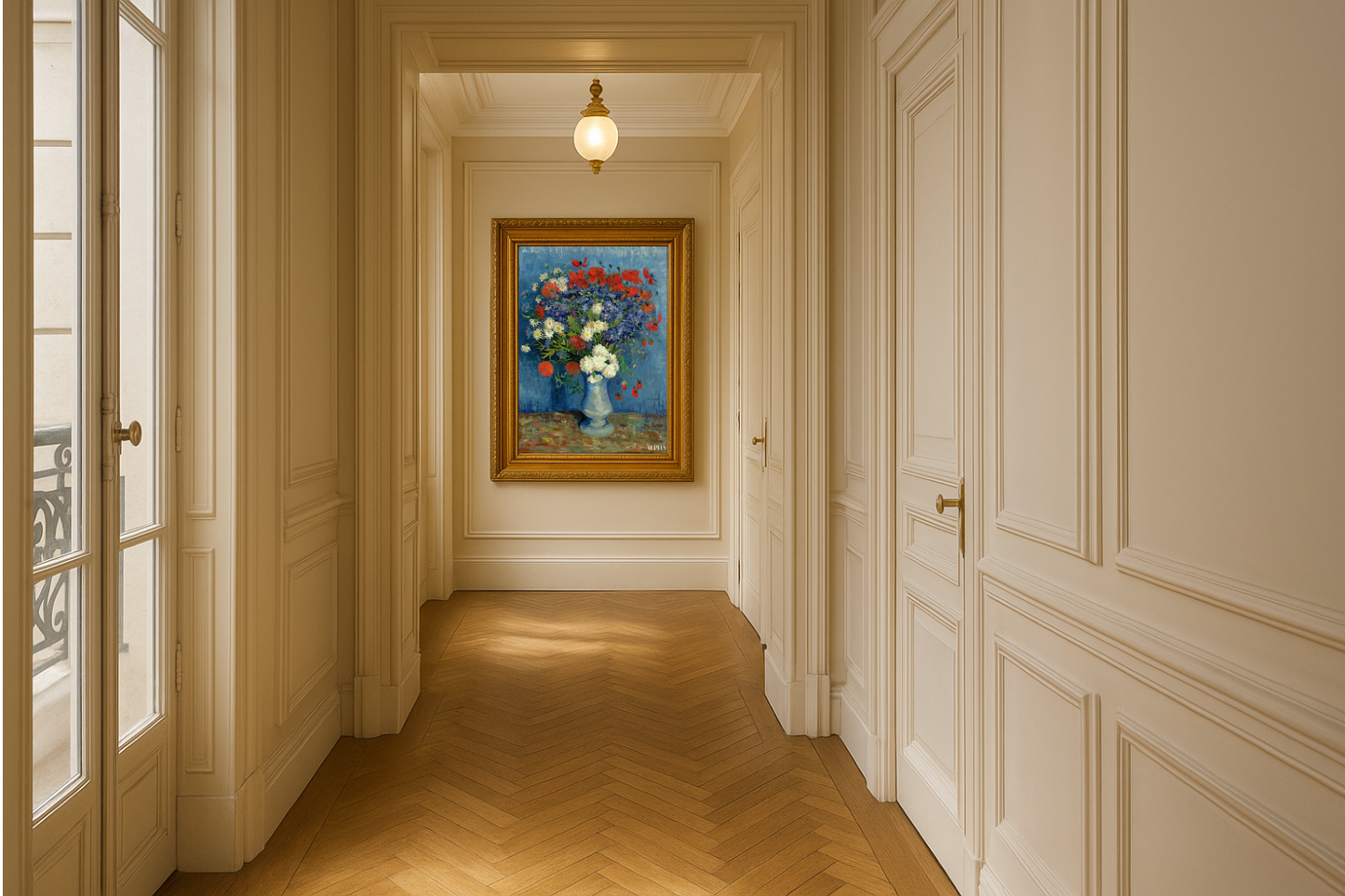 🌺 Vase med valmuer og kornblomster – Vincent van Gogh (1887)