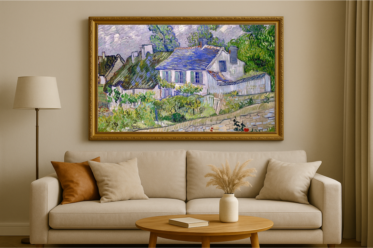 🏡 Huse i Auvers II – Vincent van Gogh (1890)