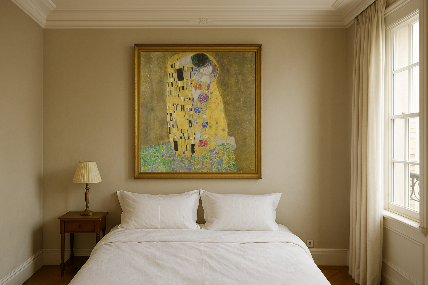💛 Kyssen – Gustav Klimt (1907–1908)