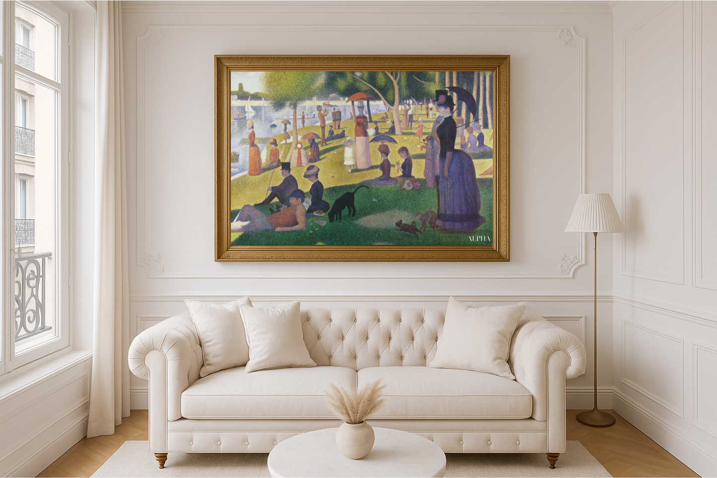 En søndag eftermiddag på øen La Grande Jatte - Georges Seurat