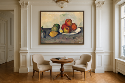 Dødt natur med æbler - Paul Cézanne