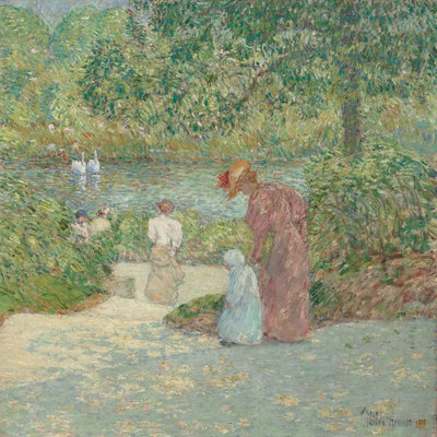 Descendre les marches Central Park - Childe Hassam - Alpha Reproduction
