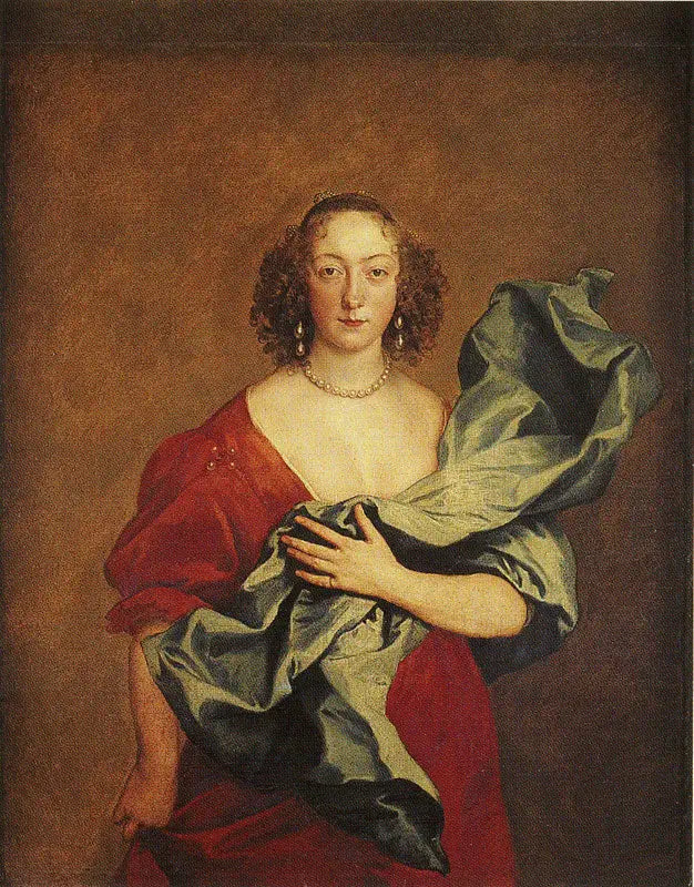 Elizabeth (née Brydges) comtesse de Castlehaven (1619-1678) - Antoine van Dyck - Alpha Reproduction