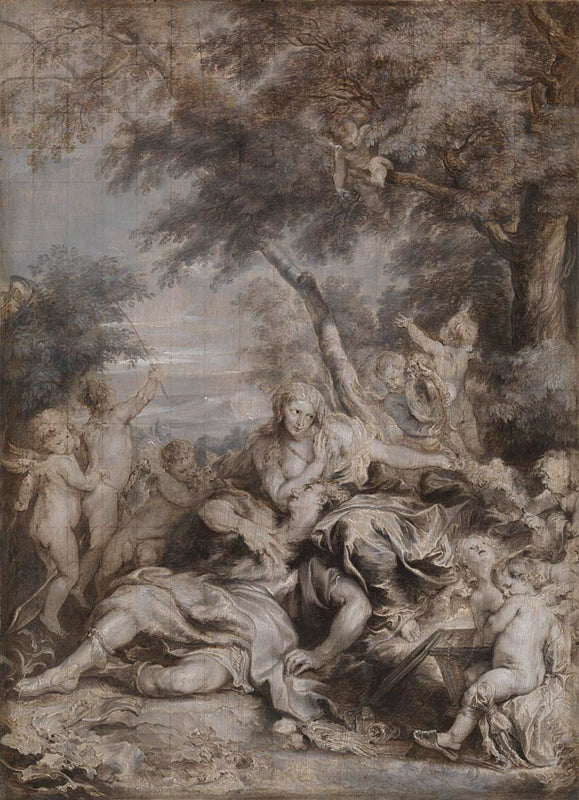 Rinaldo conquis par l'amour pour Armida - Antoine van Dyck