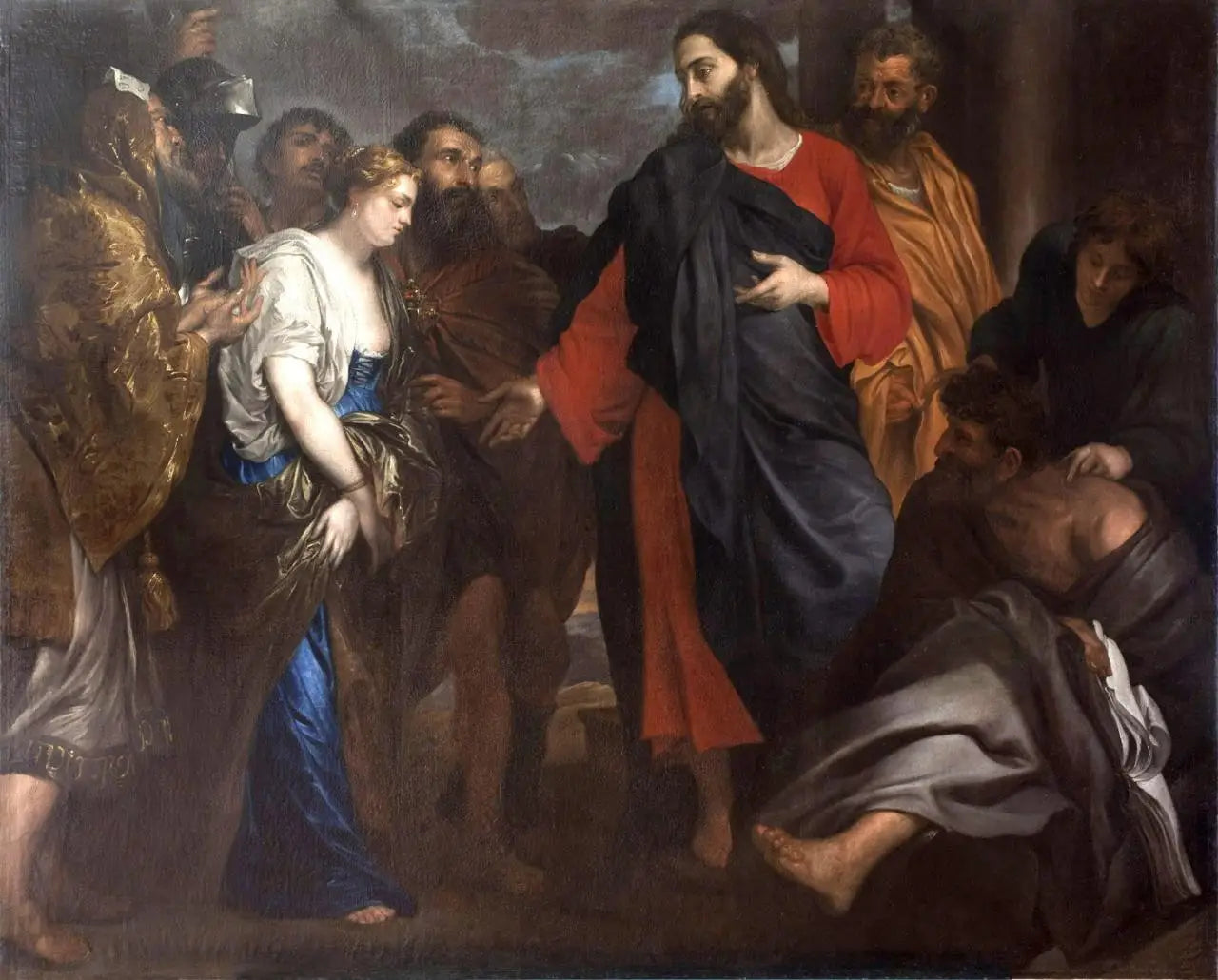 Jésus et la femme adultère - Antoine van Dyck - Alpha Reproduction