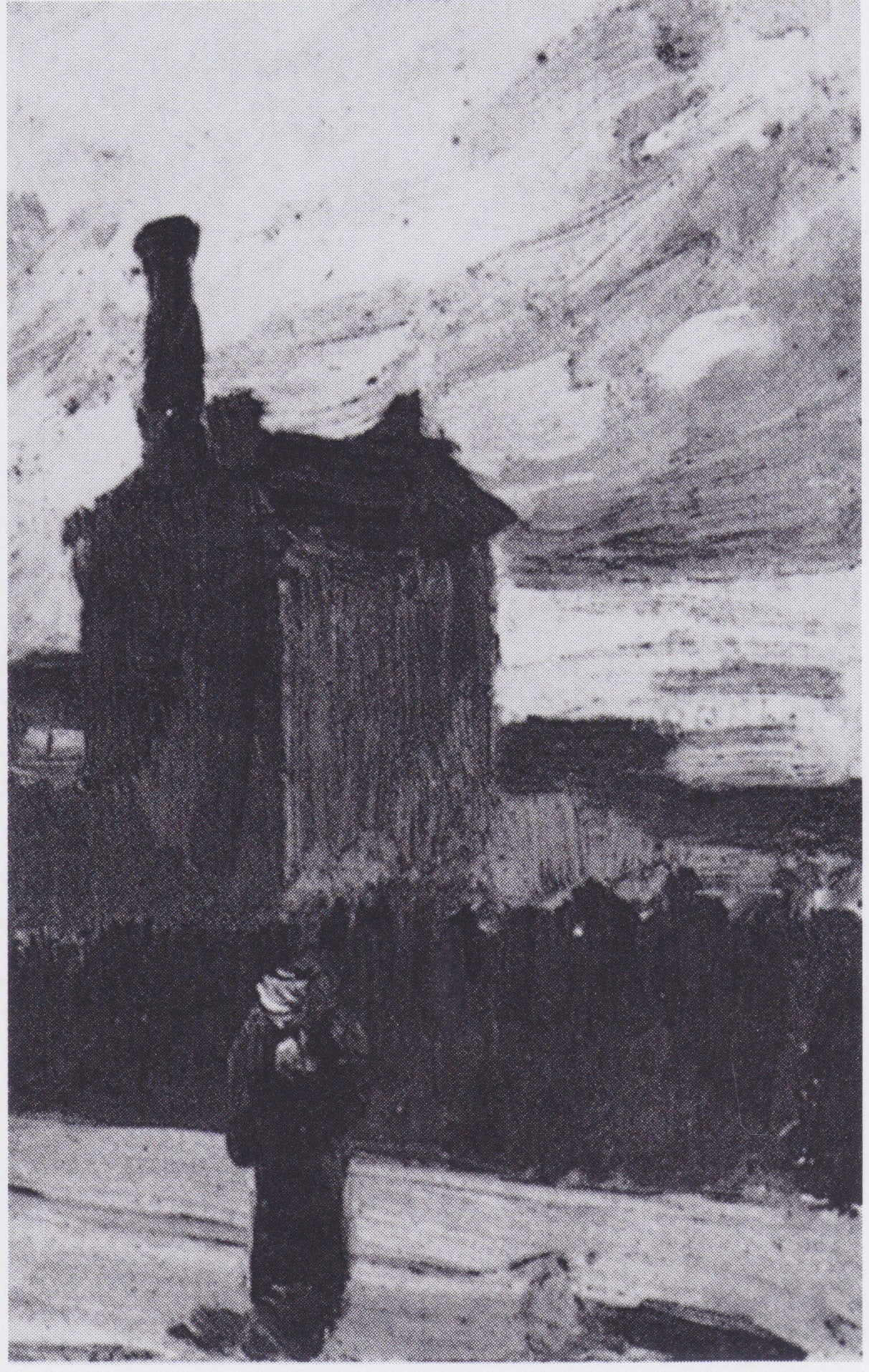 Reproduction du tableau « Crépuscule, avant l'orage : Montmartre - Vincent van Gogh » par Alpha Reproduction en peinture à l’huile