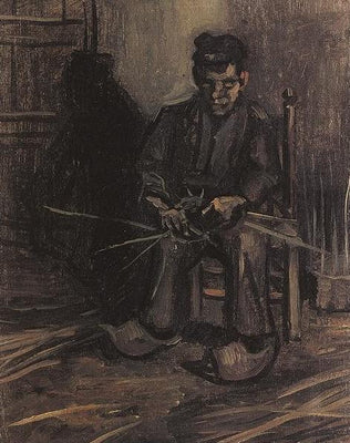 Paysan fabriquant un panier - Vincent van Gogh
