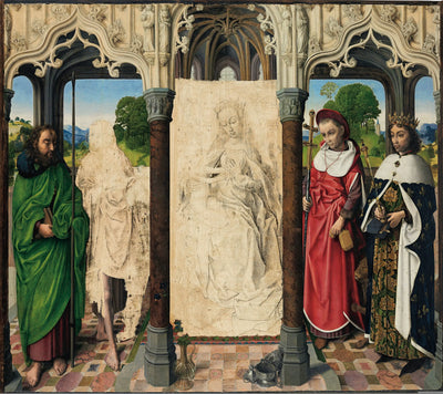 Vierge à l’Enfant avec des saints - Hugo van der Goes - Alpha Reproduction