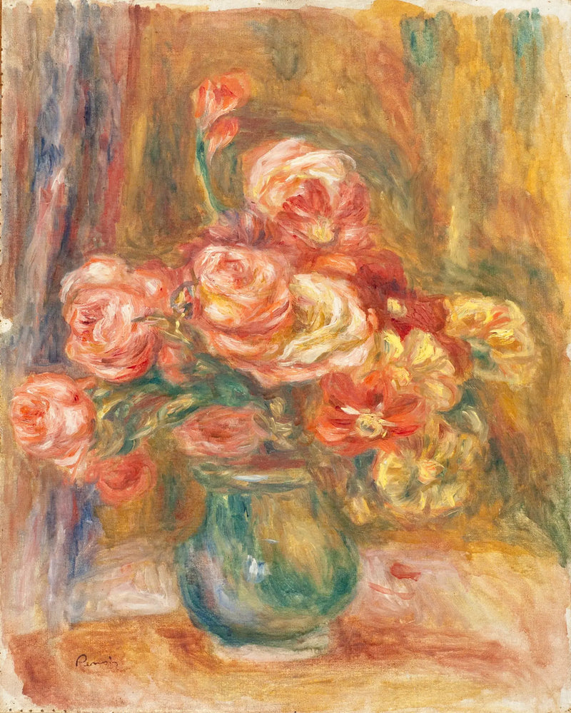 Rosenvase - Pierre-Auguste Renoir