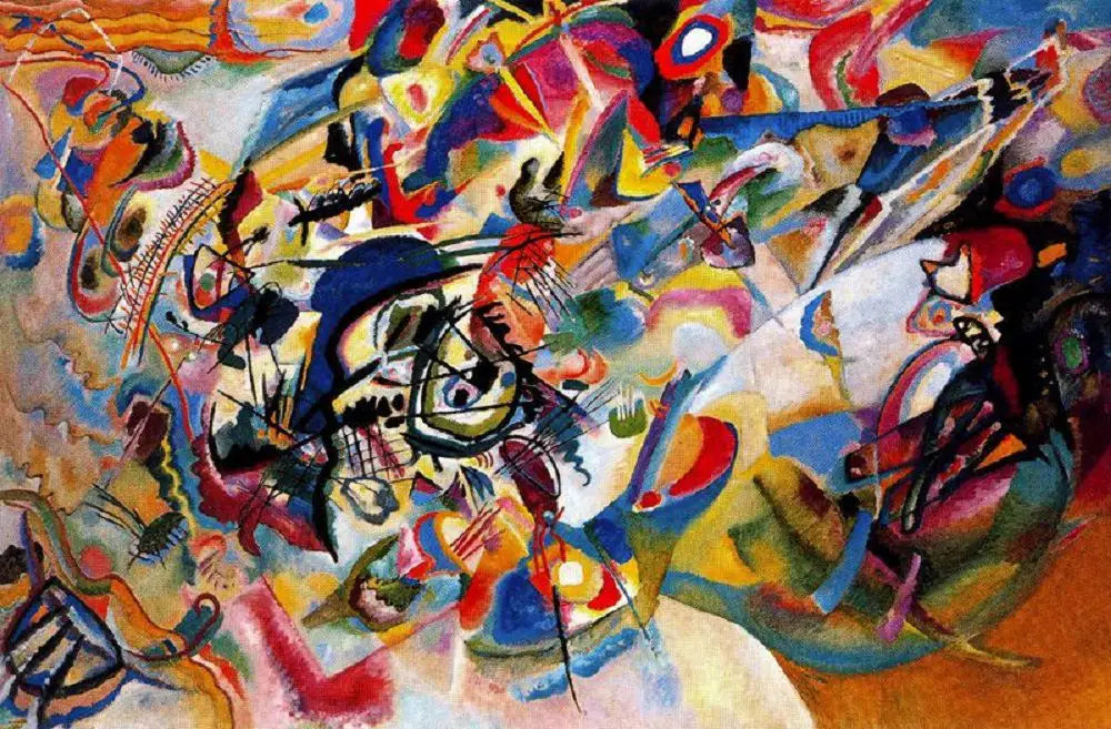 Reproduction du tableau « Composition VII - Vassily Kandinsky » par Alpha Reproduction en peinture à l’huile