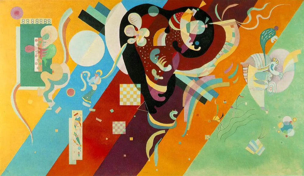 Reproduction du tableau « Composition IX - Vassily Kandinsky » par Alpha Reproduction en peinture à l’huile