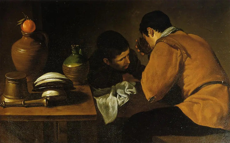 To unge ved bordet - Diego Velázquez
