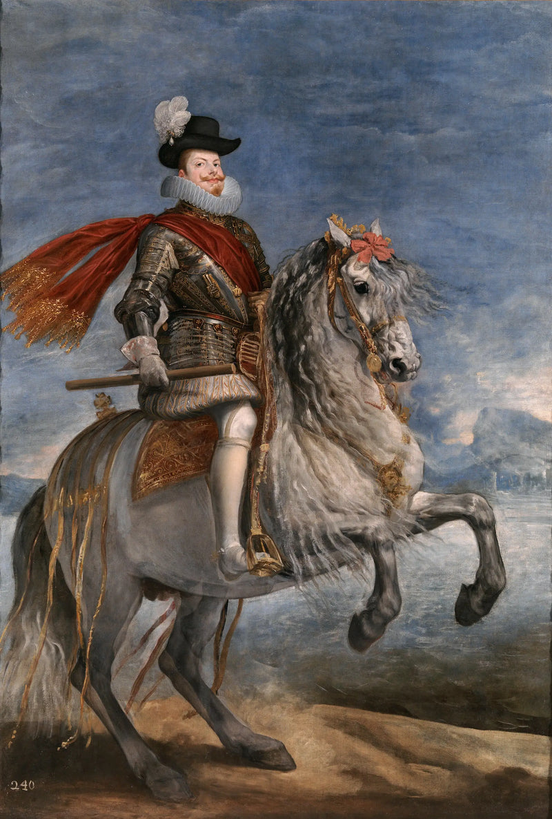 Philippe III på hest - Diego Velázquez