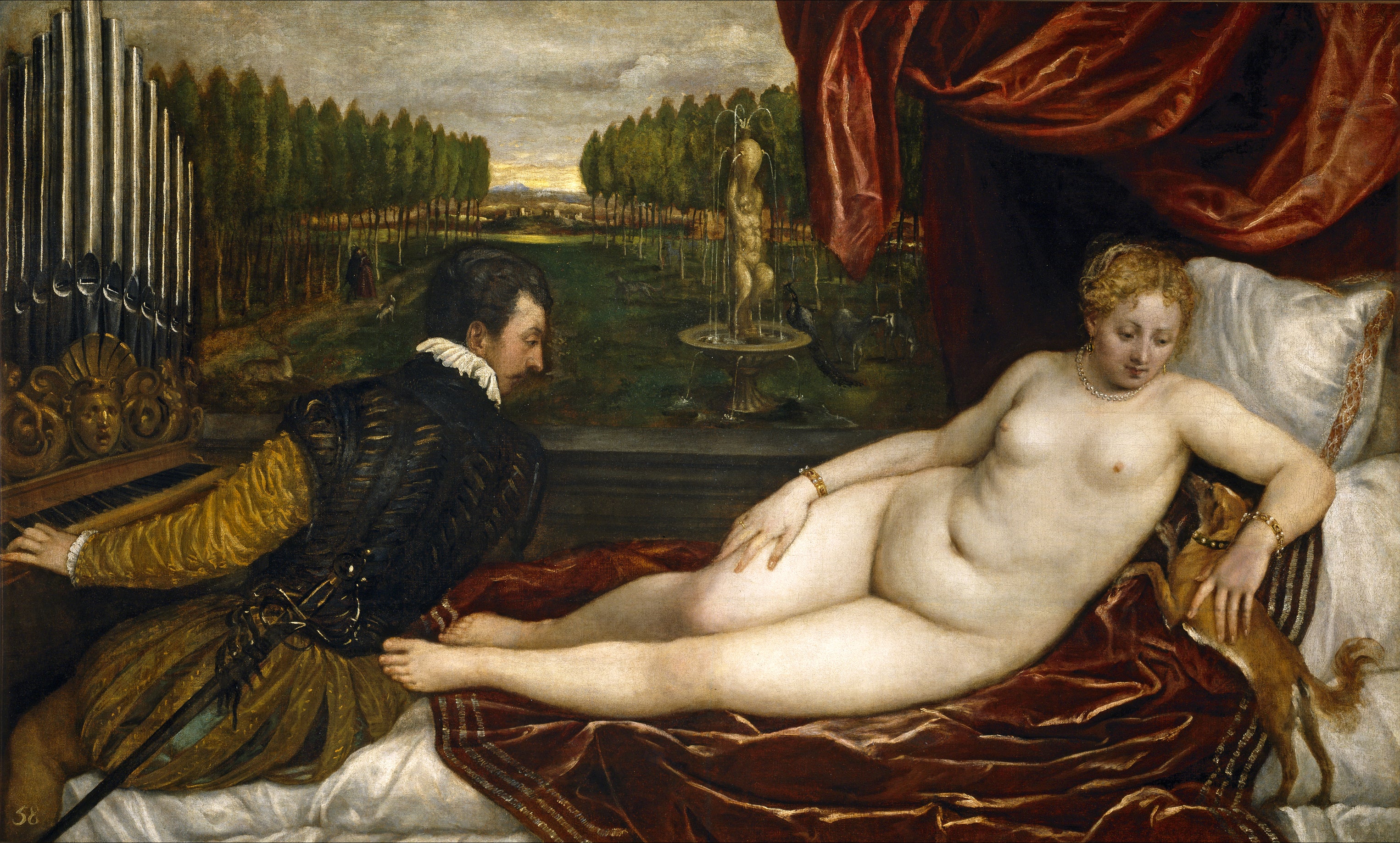 Vénus avec un organiste - Titian