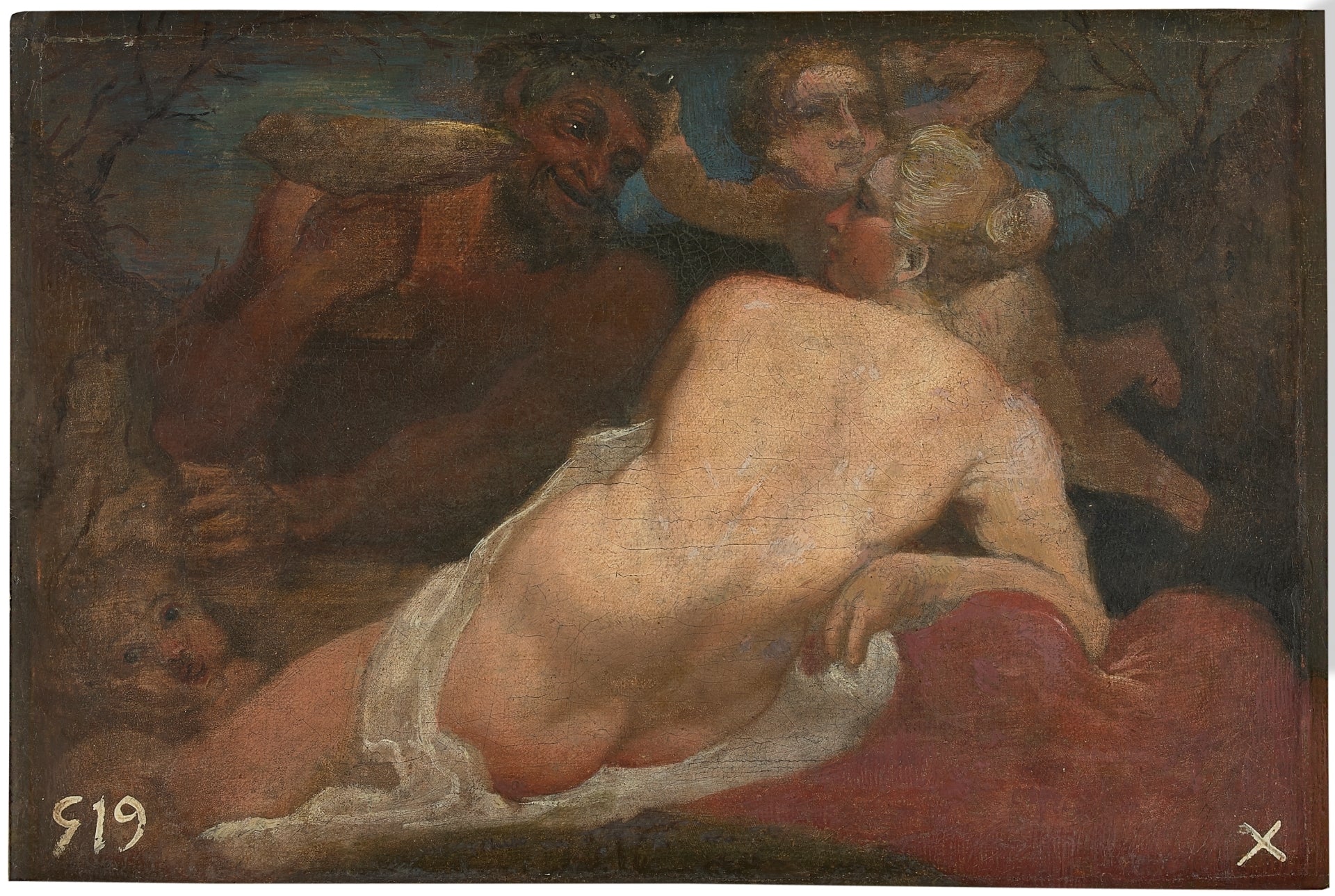 Vénus et un satyre - Annibale Carracci - Alpha Reproduction